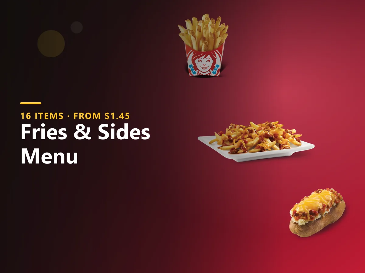 Wendy's fries & sides menu