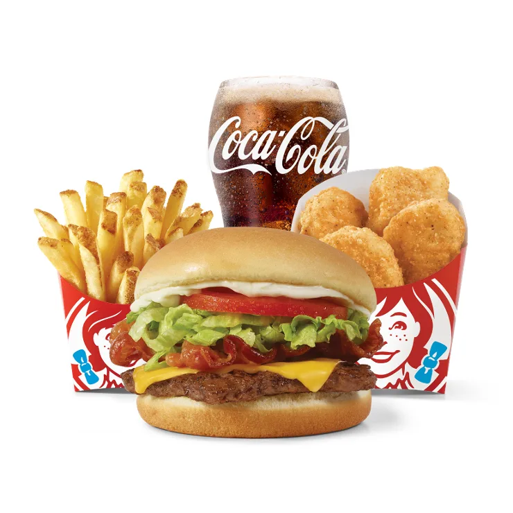 Wendy's Jr. Bacon Cheeseburger Biggie Bag