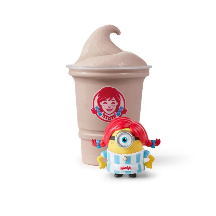 Wendy's Minion Collectible + Small Classic Chocolate Frosty