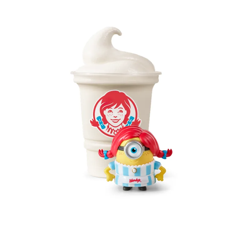 Wendy's Minion Collectible + Small Vanilla Frosty