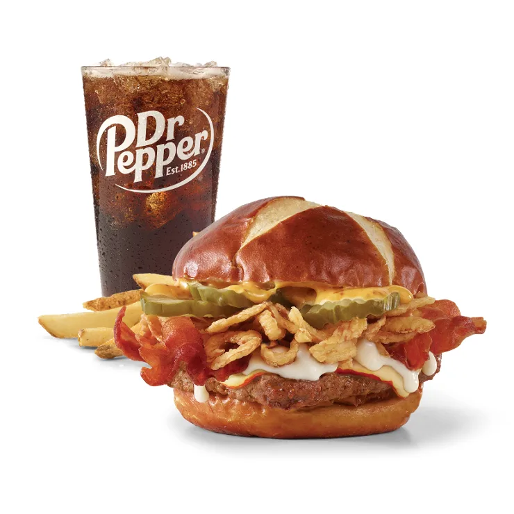 Wendy's Pretzel Bacon Pub Cheeseburger Combo