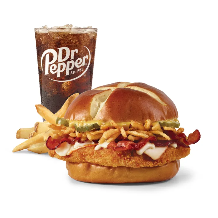 Wendy's Pretzel Bacon Pub Chicken Sandwich Combo