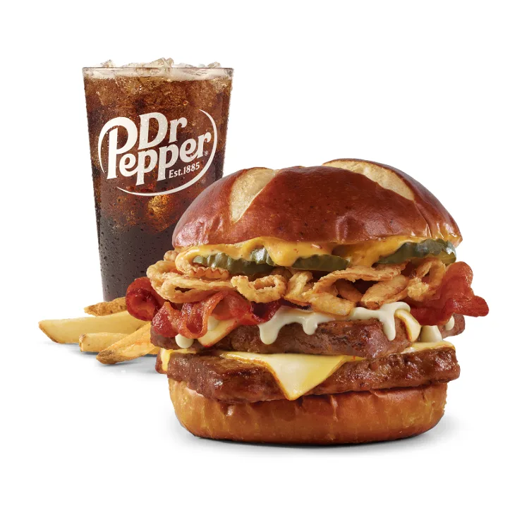 Wendy's Pretzel Bacon Pub Double Cheeseburger Combo
