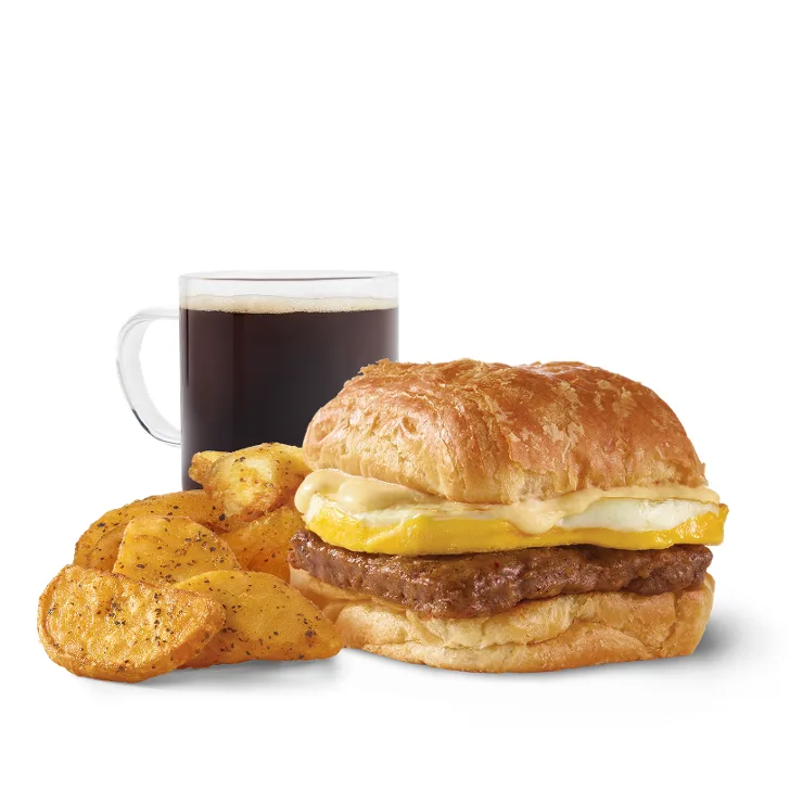 Wendy's Sausage, Egg & Swiss Croissant Combo